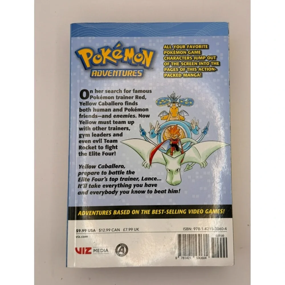 Pokemon Adventures Manga Lot Volumes 2 4 6 7 Hidenori Kusaka VIZ Kids